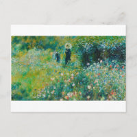 Frau mit Sonnenschirm, Garten, Renoir