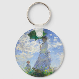 Frau mit Sonnenschirm, Madame Monet und ihr Sohn Schlüsselanhänger