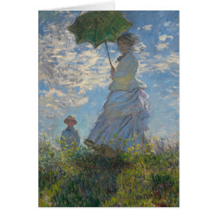 Frau mit Sonnenschirm von Monet