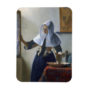 Frau mit Wasser Jug Johannes Vermeer Magnet
