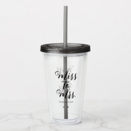 Frau Modern Brautparty Bachelorette Acryltrinkbecher