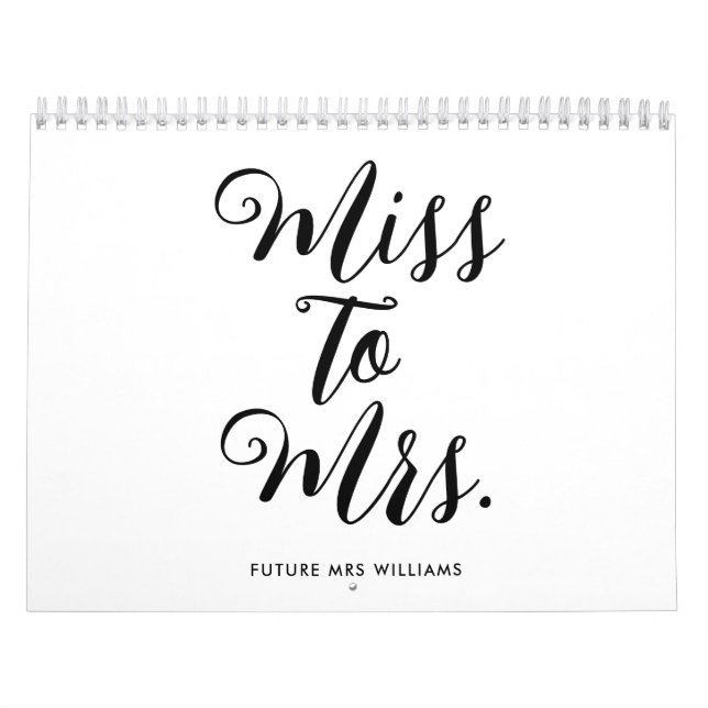 Frau Modern Brautparty Bachelorette Kalender (Titelbild)