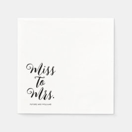 Frau Modern Brautparty Bachelorette Serviette