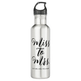 Frau Modern Brautparty Edelstahlflasche
