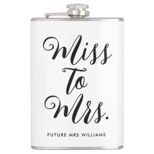 Frau Modern Brautparty Flachmann