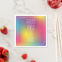Frau Modern Holographic Brautparty