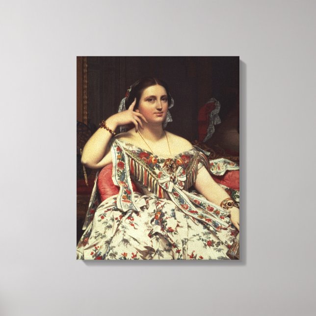 Frau Moitessier, 1856 Leinwanddruck (Vorderseite)