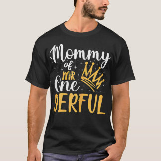 Frau Mommy von Herrn Onederful 1St Birthday Party  T-Shirt