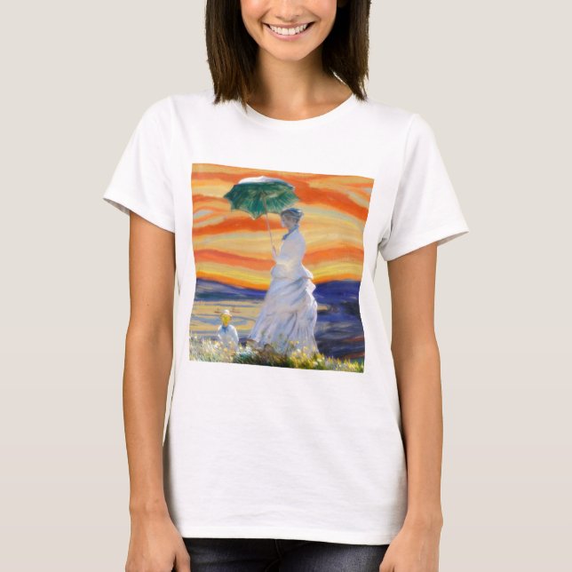 Frau Monet trifft den Schrei T-Shirt (Vorderseite)