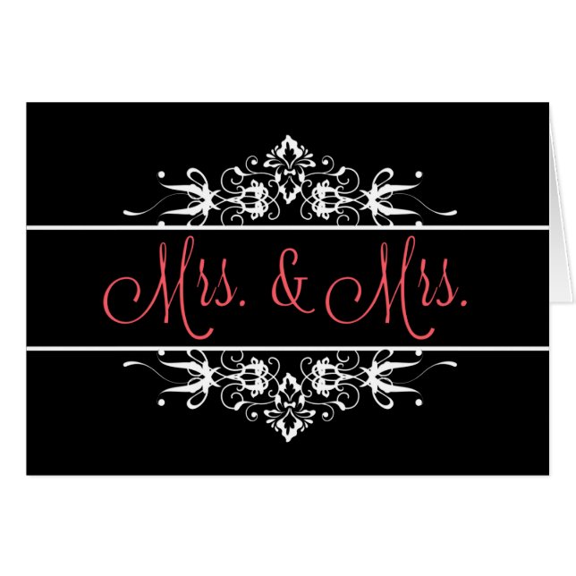Frau & Mrs. Ornamental Wedding (Vorderseite (Horizontal))