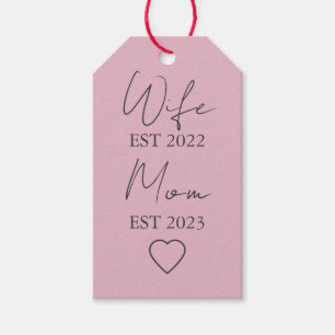 Frau & Mutter seit – Minimalistisches Valentinstag Geschenkanhänger
