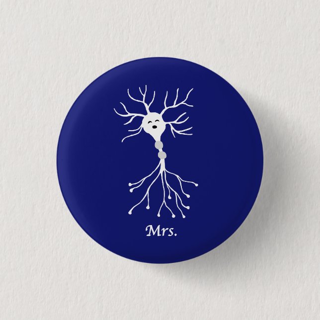 Frau Neuron Button (Vorderseite)