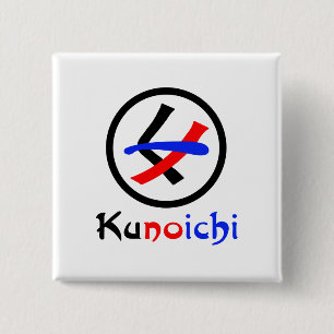 Frau Ninja Kunoichi く ノ 一 Button