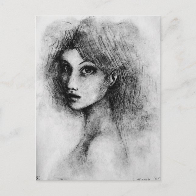 Frau Postkarte (Vorderseite)