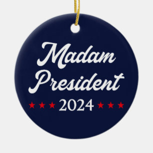 Frau Präsidentin 2024 I - Kamala Harris Keramik Ornament