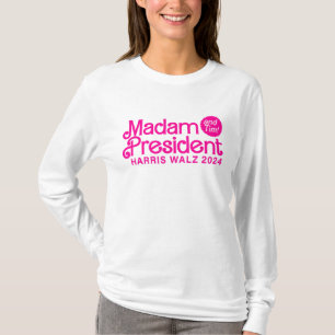 Frau Präsidentin 2024 Lustig Süße Rosa Frauen Kama T-Shirt
