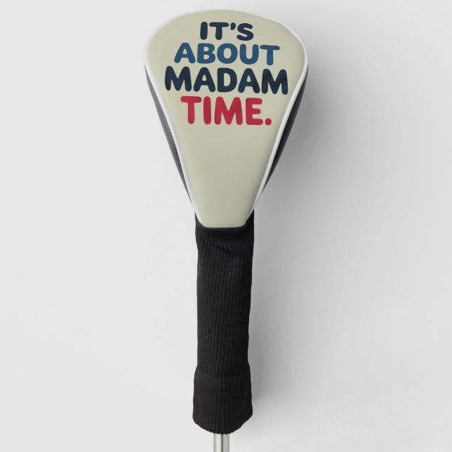 Frau Präsidentin 2024 Wahl Abstimmung Demokrat Abs Golf Headcover (Vorderseite)