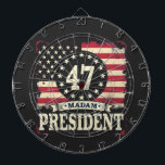 Frau Präsidentin, amerikanische Flagge 47 Harris W Dartscheibe<br><div class="desc">Frau Präsidentin, amerikanische Flagge, Harris Walz, Präsidentschaftswahl, politischer Wahlkampf, Wahl 2024, Kamala Harris, Spaß für Wahlen, politische Gestaltung, Harris wählen</div>