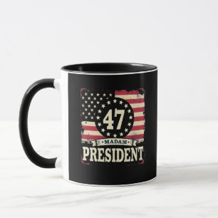 Frau Präsidentin, amerikanische Flagge 47 Harris W Tasse