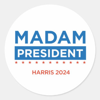 Frau Präsidentin Harris 2024 Aufkleber