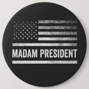 Frau Präsidentin, Harris Walz, Amerikanischer Flag Button