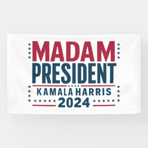 Frau Präsidentin Kamala Harris 2024 Wähle Demokrat Banner