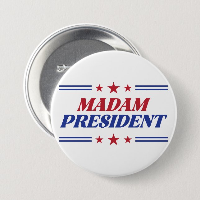 Frau Präsidentin Kamala Harris Button (Vorne & Hinten)