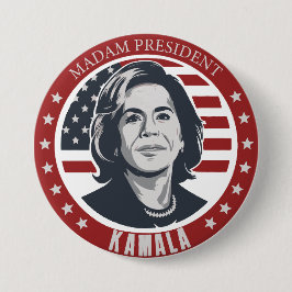 Frau Präsidentin Kamala Harris Button
