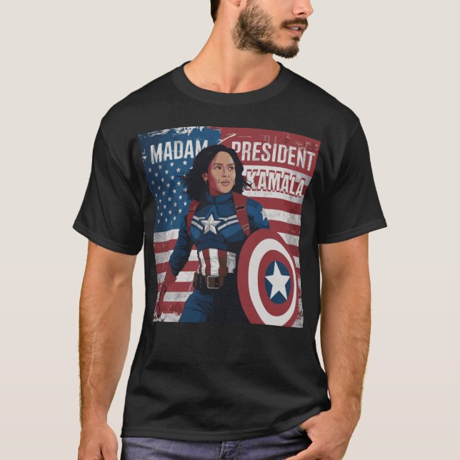 Frau Präsidentin Kamala Harris T-Shirt (Vorderseite)