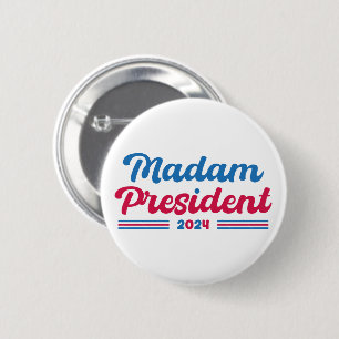 Frau Präsidentin Kamala Harris Typografische Wahl Button