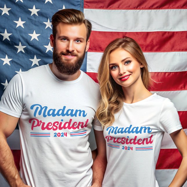 Frau Präsidentin Kamala Harris Typografische Wahl T-Shirt (Von Creator hochgeladen)