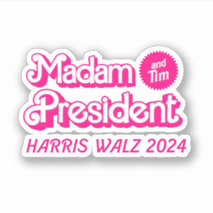 Frau Präsidentin, Tim in Rosa Aufkleber