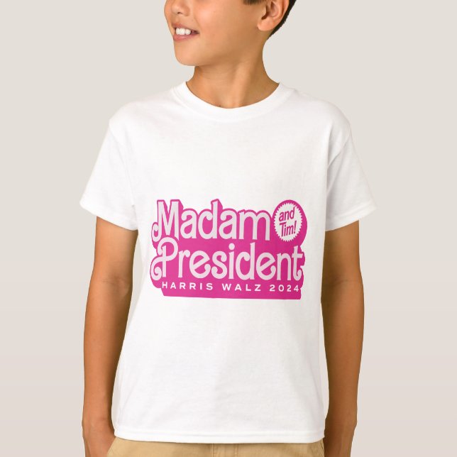 Frau Präsidentin (und Tim) Kamala Harris & Tim Wal T-Shirt (Vorderseite)