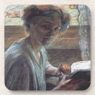 Frau Reading, 1909 (Öl auf Leinwand) Untersetzer
