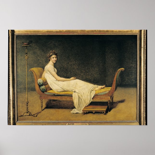 Frau Recamier, 1800 Poster (Vorne)