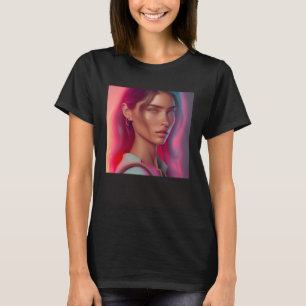 Frau Rennwagen Rosa Sonnenuntergang Entdecker Reis T-Shirt