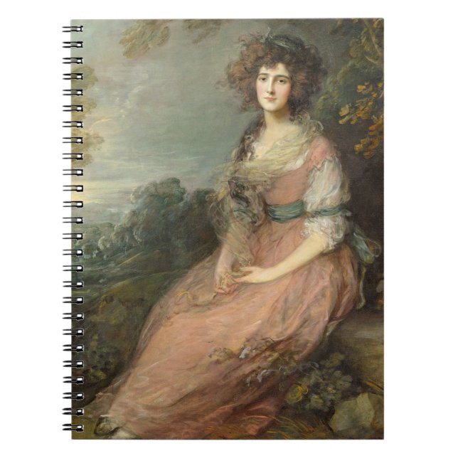 Frau Richard Brinsley Sheridan, 1785 - 87 Notizblock (Vorderseite)