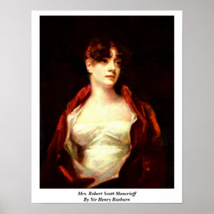 Frau Robert Scott Moncrieff von Sir Henry Raeburn Poster