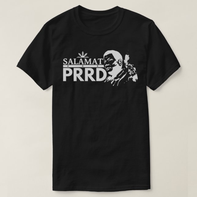 Frau Salamat PRRD Vielen Dank Duterte Pinoy Pride T-Shirt (Design vorne)