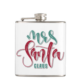 Frau Santa Claus Flachmann