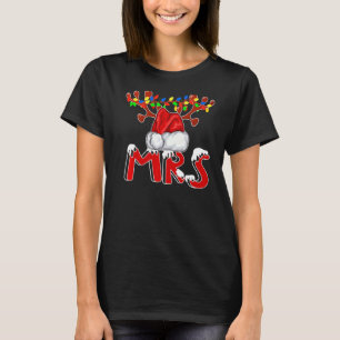 Frau Santa Claus Kostüm Weihnachts Pajama für Frau T-Shirt