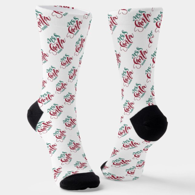 Frau Santa Claus Socken (Gewinkelt)