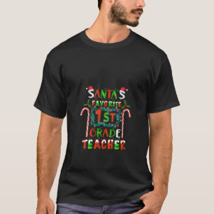 Frau Santas Favorite 1st Grade Teacher / Neck T-Shirt