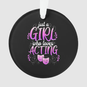 Frau Schauspielerin Mädchen Acting Broadway Musica Ornament