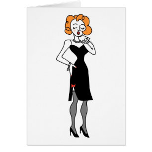 Frau schlägt einen Kuss