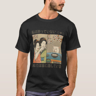Frau schreien bei Cat Table Meme Funny Internet Ye T-Shirt