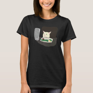 Frau schreien und Katzen Meme T-Shirt