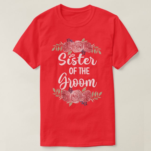 Frau Schwester der Hochzeitsdusche Si T-Shirt (Design vorne)
