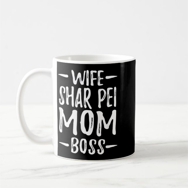 Frau Shar Pei Mutter Chef Kaffeetasse (Links)