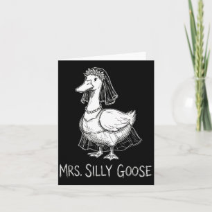 Frau Silly Goose Lustiges Hochzeitskleid Verlobung Karte